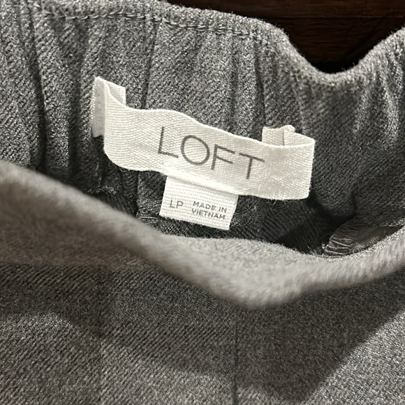 NWOT Loft Gray Dress Pants Large Petite - Picture 2 of 6